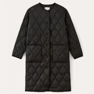 Everlane Long Quilted Liner Jacket